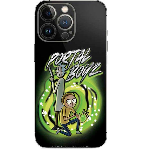 Adult Swim Rick and Morty Portal Boyz iPhone 14 Pro Skin